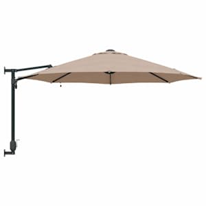 Zahradní slunečník Taupe 248 x 248 x 148 cm Polyester a ocel - obrázek 5