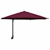 vidaXL Aedapara 248 x 248 x 148 cm Pol&uuml;ester ja teras Bordeaux punane