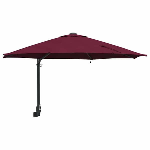 vidaXL Aedapara 248 x 248 x 148 cm Pol&uuml;ester ja teras Bordeaux punane