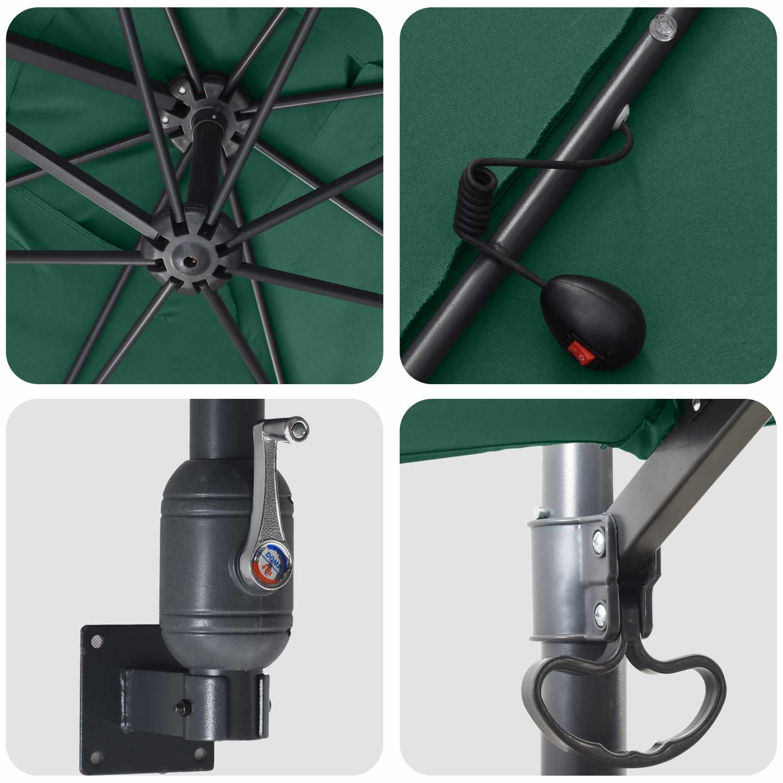 Aedapara Roheline 248,5 x 247,5 x 160 cm Polüester ja teras 5 Kõik vajalik sinu aeda ja koju! Aedapara Roheline 248,5 x 247,5 x 160 cm Polüester ja teras - Image 5