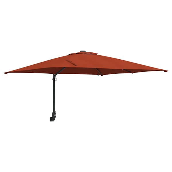 vidaXL Aedapara Terrakota 248,5 x 247,5 x 160 cm Pol&uuml;ester ja teras