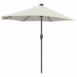 Zahradní slunečník Písková 294 x 150 x 223 cm Polyester a ocel - obrázek 7