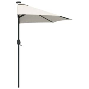 Zahradní slunečník Písková 294 x 150 x 223 cm Polyester a ocel - obrázek 6