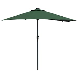 Zahradní slunečník Zelená 294 x 150 x 223 cm Polyester a ocel - obrázek 2