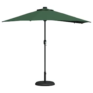 Zahradní slunečník Zelená 294 x 150 x 223 cm Polyester a ocel - obrázek 3