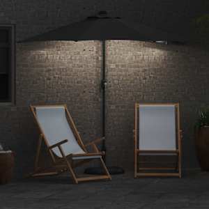Zahradní slunečník Antracit 294 x 150 x 223 cm Polyester a ocel - obrázek 4
