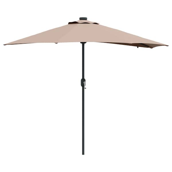 vidaXL Aedapara 294 x 150 x 223 cm Pol&uuml;ester ja teras Pruunikashall