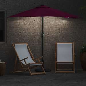 Zahradní slunečník Bordeaux červená 294 x 150 x 223 cm - obrázek 4