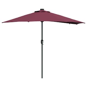 Zahradní slunečník Bordeaux červená 294 x 150 x 223 cm - obrázek 2