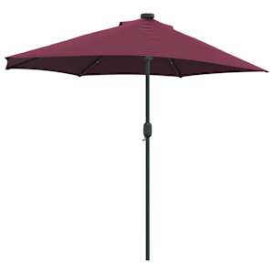 Zahradní slunečník Bordeaux červená 294 x 150 x 223 cm - obrázek 7