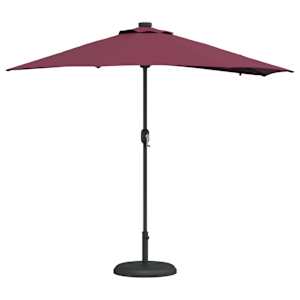 Zahradní slunečník Bordeaux červená 294 x 150 x 223 cm - obrázek 3