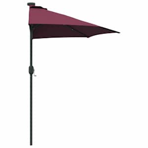 Zahradní slunečník Bordeaux červená 294 x 150 x 223 cm - obrázek 6