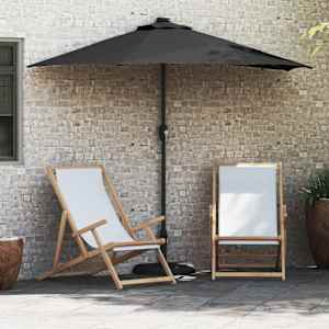 Zahradní slunečník Černá 294 x 150 x 223 cm Polyester a ocel - obrázek 1