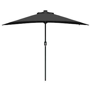 Zahradní slunečník Černá 294 x 150 x 223 cm Polyester a ocel - obrázek 5
