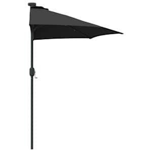Zahradní slunečník Černá 294 x 150 x 223 cm Polyester a ocel - obrázek 6