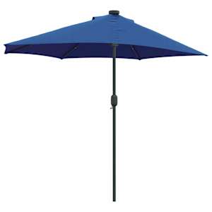Zahradní slunečník 294 x 150 x 223 cm Polyester a ocel Azurblau - obrázek 7