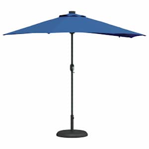 Zahradní slunečník 294 x 150 x 223 cm Polyester a ocel Azurblau - obrázek 3