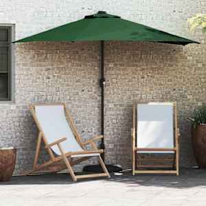 Zahradní slunečník Zelená 294 x 150 x 224 cm Polyester a ocel - obrázek 1