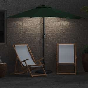 Zahradní slunečník Zelená 294 x 150 x 224 cm Polyester a ocel - obrázek 4