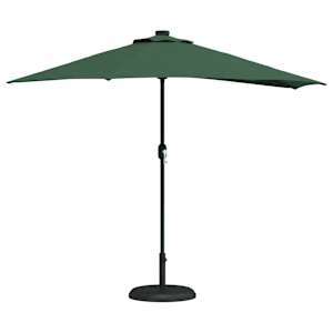 Zahradní slunečník Zelená 294 x 150 x 224 cm Polyester a ocel - obrázek 3