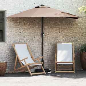 Zahradní slunečník Taupe 294 x 150 x 224 cm Polyester a ocel - obrázek 1