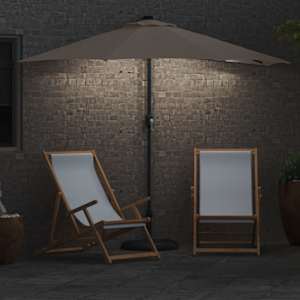 Zahradní slunečník Taupe 294 x 150 x 224 cm Polyester a ocel - obrázek 4