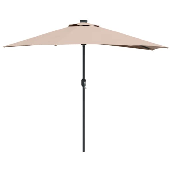 vidaXL Aedapara 294 x 150 x 224 cm Pol&uuml;ester ja teras Pruunikashall