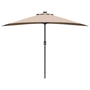 Zahradní slunečník Taupe 294 x 150 x 224 cm Polyester a ocel - obrázek 5
