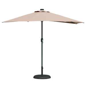 Zahradní slunečník Taupe 294 x 150 x 224 cm Polyester a ocel - obrázek 3