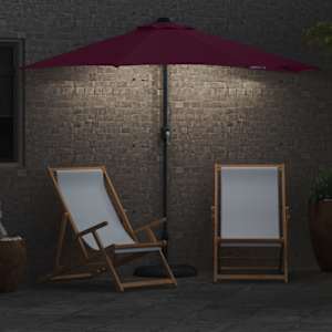 Zahradní slunečník Bordeaux červená 294 x 150 x 224 cm - obrázek 4