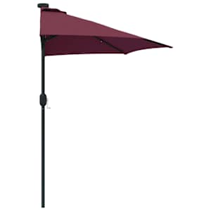 Zahradní slunečník Bordeaux červená 294 x 150 x 224 cm - obrázek 6