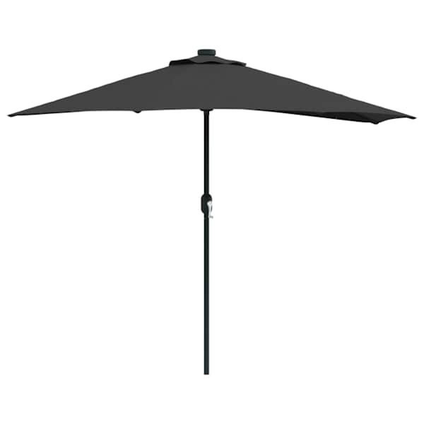 vidaXL Aedapara 294 x 150 x 224 cm Pol&uuml;ester ja teras Must