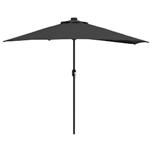 Zahradní slunečník Černá 294 x 150 x 224 cm Polyester a ocel - obrázek 2