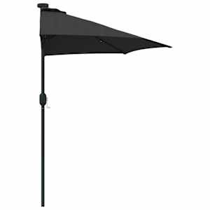 Zahradní slunečník Černá 294 x 150 x 224 cm Polyester a ocel - obrázek 6