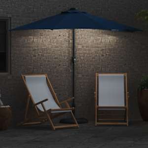 Zahradní slunečník Azurblau 294 x 150 x 224 cm Polyester a ocel - obrázek 4