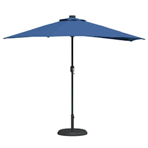 Zahradní slunečník Azurblau 294 x 150 x 224 cm Polyester a ocel - obrázek 3