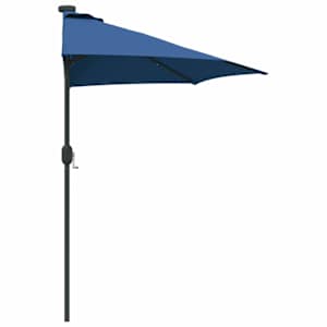 Zahradní slunečník Azurblau 294 x 150 x 224 cm Polyester a ocel - obrázek 6