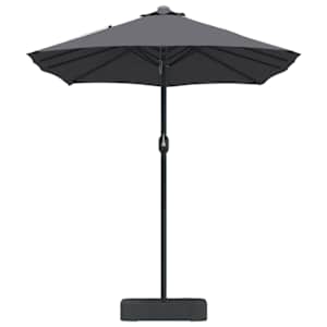Zahradní slunečník Antracit 385 x 209 x 244 cm Polyester a ocel - obrázek 5