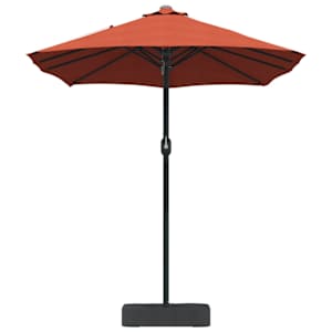 Zahradní slunečník Cihlová 385 x 209 x 244 cm Polyester a ocel - obrázek 5
