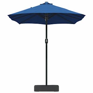 Zahradní slunečník 385 x 209 x 244 cm Polyester a ocel Azurblau - obrázek 5