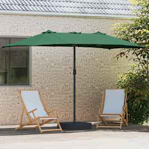 Zahradní slunečník Zelená 385 x 209 x 244 cm Polyester - obrázek 3