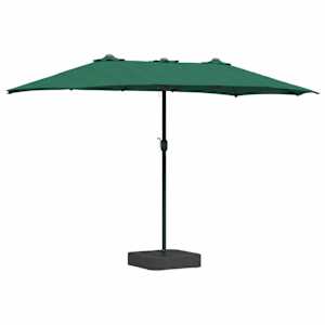 Zahradní slunečník Zelená 385 x 209 x 244 cm Polyester - obrázek 2