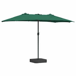 Zahradní slunečník Zelená 385 x 209 x 244 cm Polyester - obrázek 6