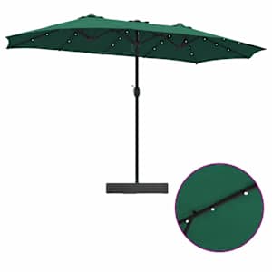 Zahradní slunečník Zelená 385 x 209 x 244 cm Polyester - obrázek 10