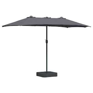 Zahradní slunečník Antracit 385 x 209 x 244 cm Polyester - obrázek 2