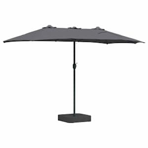 Zahradní slunečník Antracit 385 x 209 x 244 cm Polyester - obrázek 6