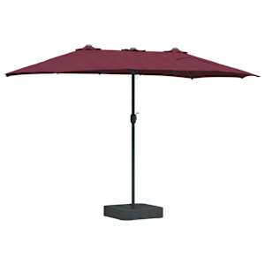 Zahradní slunečník Bordeaux červená 385 x 209 x 244 cm - obrázek 6