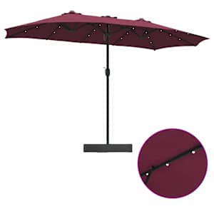 Zahradní slunečník Bordeaux červená 385 x 209 x 244 cm - obrázek 10