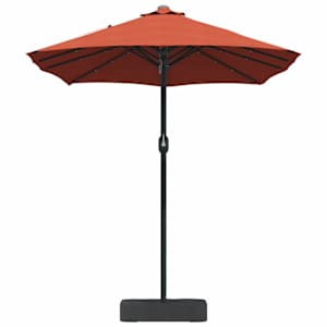 Zahradní slunečník Cihlová 385 x 209 x 244 cm Polyester - obrázek 5