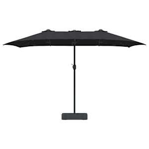 Zahradní slunečník Černá 385 x 209 x 244 cm Polyester - obrázek 4